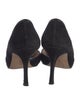 Manolo Blahnik Suede D'Orsay Pumps