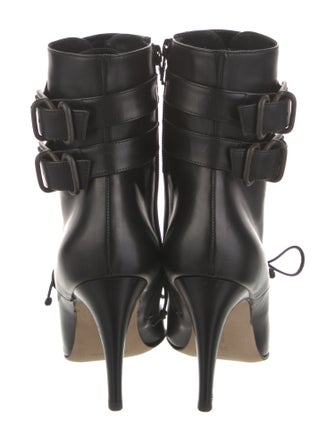 Manolo Blahnik Leather Lace-Up Boots