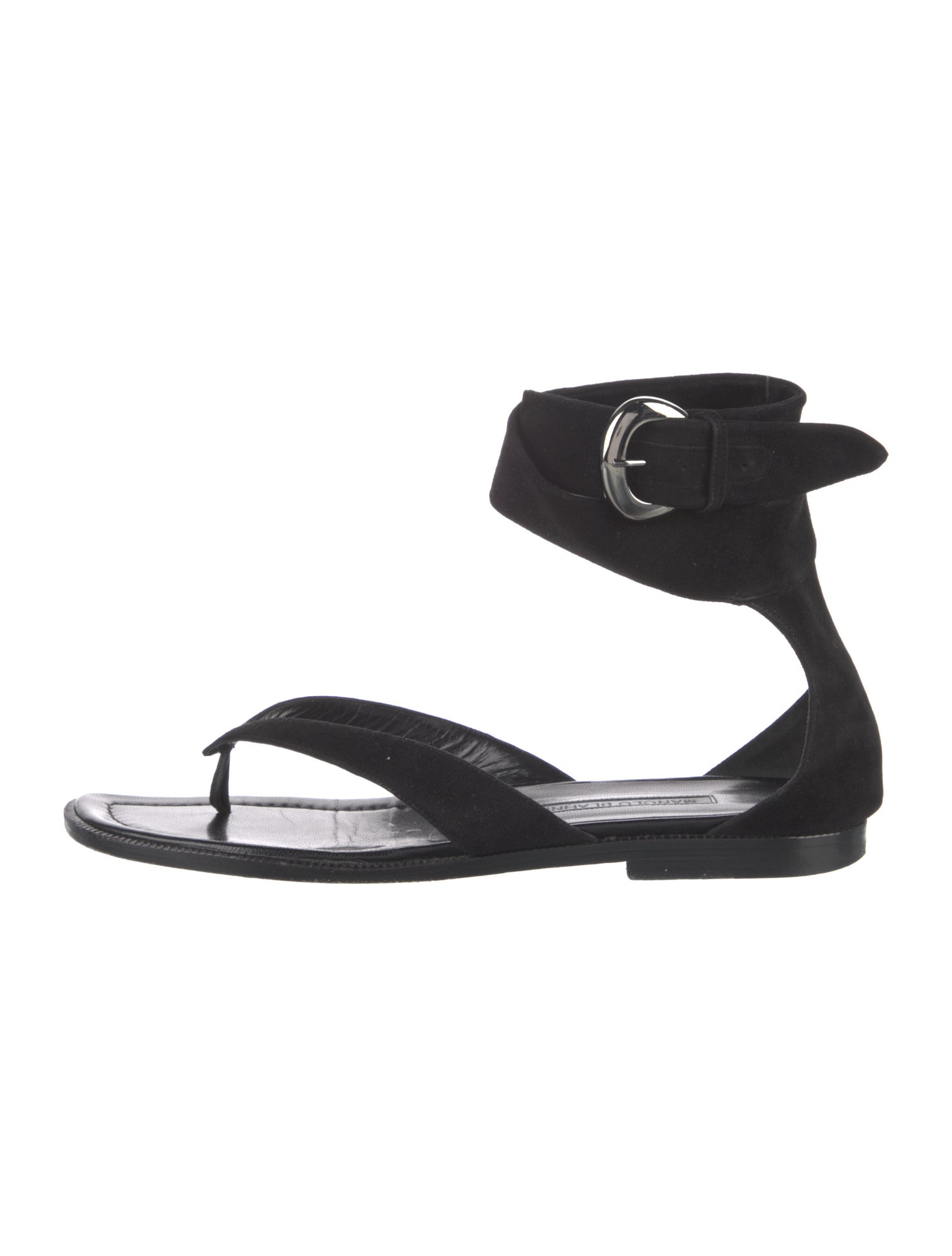 Manolo Blahnik Suede Sandals