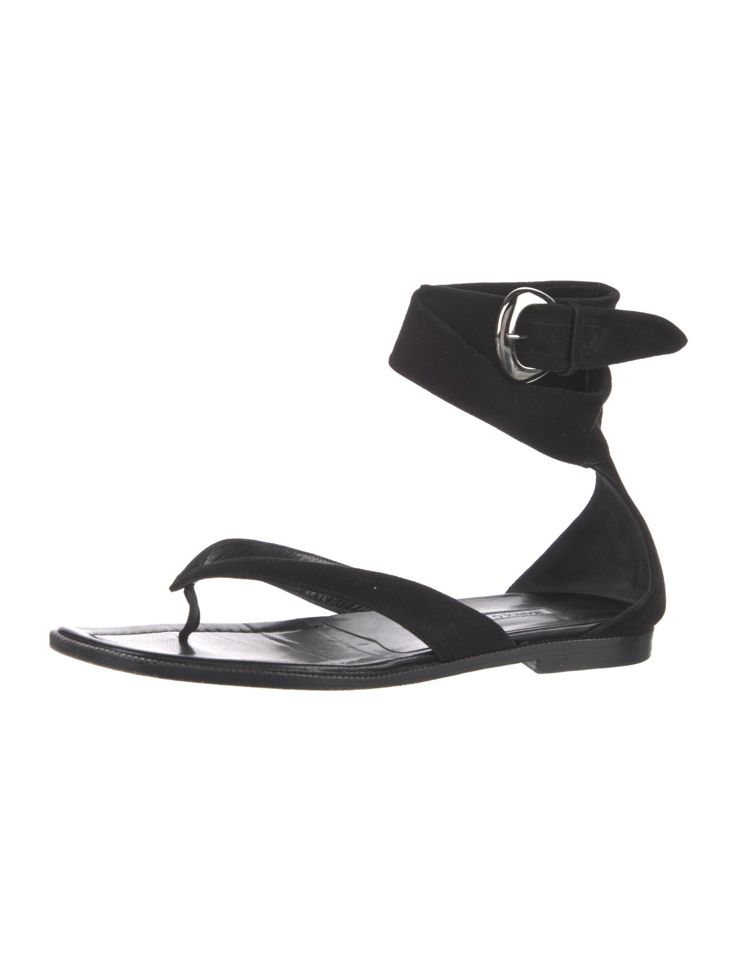 Manolo Blahnik Suede Sandals