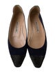 Manolo Blahnik Monili Suede Flats