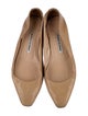 Manolo Blahnik Leather Ballet Flats