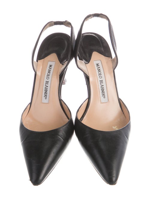 Manolo Blahnik Leather Mules