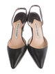 Manolo Blahnik Leather Mules