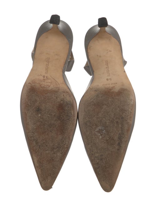Manolo Blahnik Leather Slingback Pumps