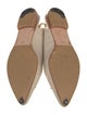 Manolo Blahnik Canvas Beaded Accents Slingback Flats