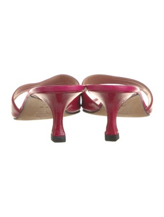 Manolo Blahnik Patent Leather Slides