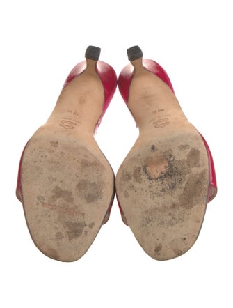 Manolo Blahnik Patent Leather Slides