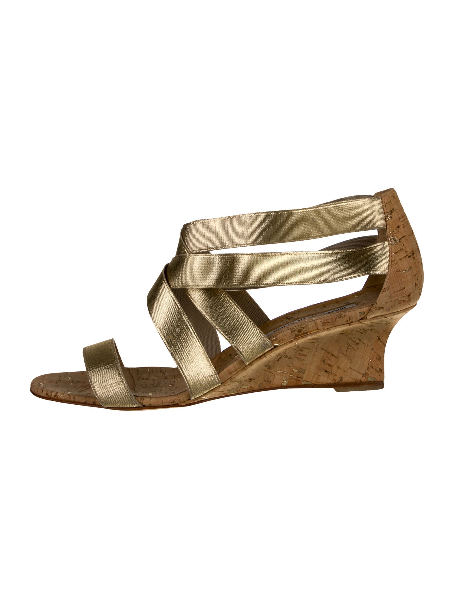 Manolo Blahnik Glitter Accents Espadrilles