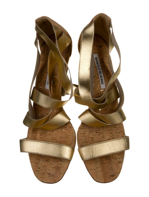 Manolo Blahnik Glitter Accents Espadrilles