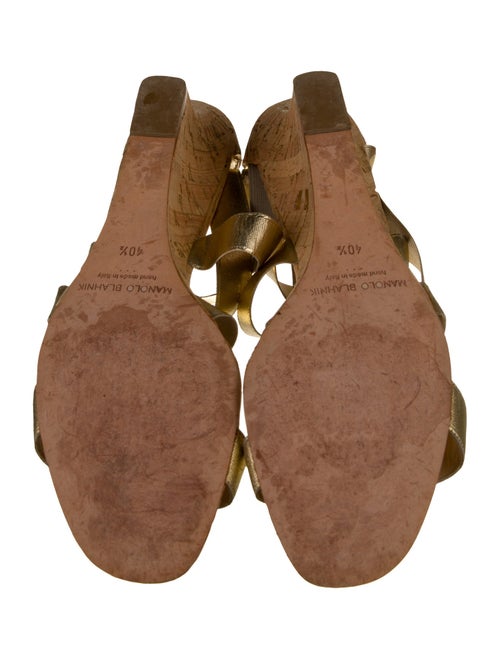 Manolo Blahnik Glitter Accents Espadrilles