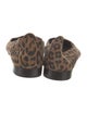 Manolo Blahnik Suede Animal Print Flats