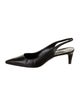 Manolo Blahnik Leather Slingback Pumps