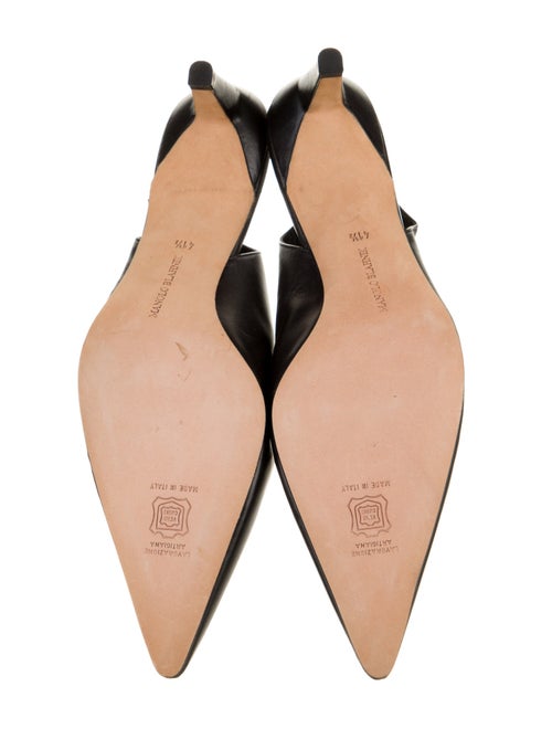 Manolo Blahnik Leather Slingback Pumps