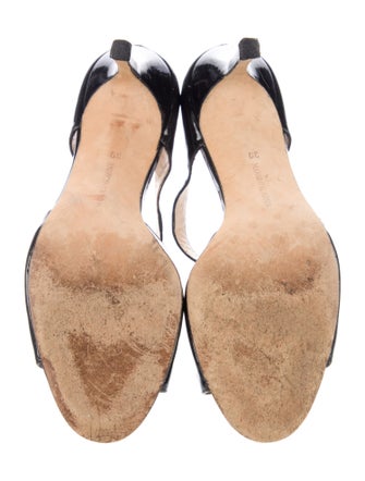 Manolo Blahnik Patent Leather Sandals
