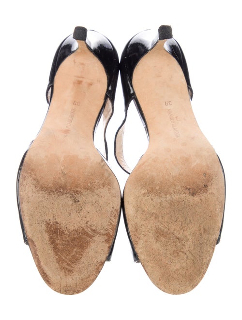 Manolo Blahnik Patent Leather Sandals
