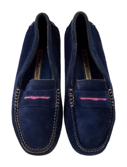 Manolo Blahnik Suede Loafers