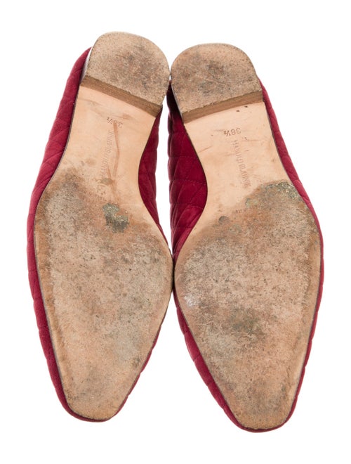 Manolo Blahnik Leather Ballet Flats