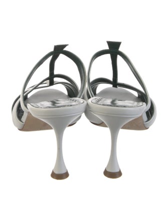 Manolo Blahnik Leather Slides