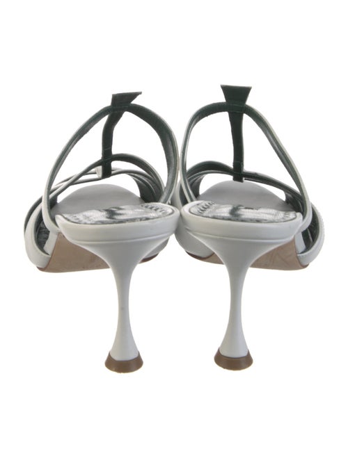 Manolo Blahnik Leather Slides