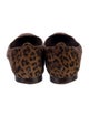 Manolo Blahnik Suede Animal Print Flats