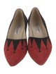 Manolo Blahnik Suede Colorblock Pattern Pumps