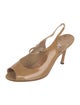 Manolo Blahnik Patent Leather Slingback Pumps