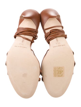 Manolo Blahnik Leva 105 Leather Sandals