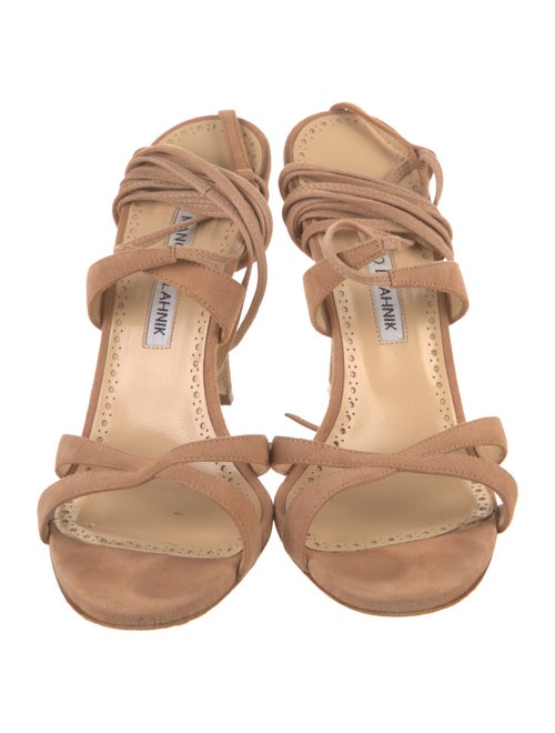 Manolo Blahnik Suede Sandals
