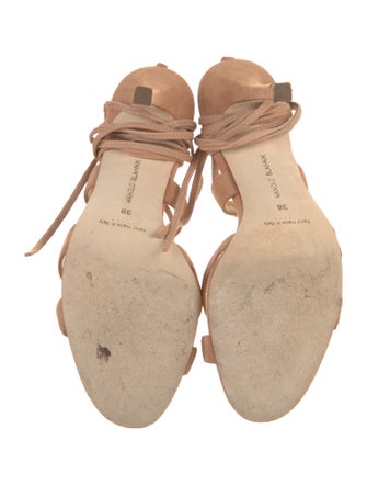 Manolo Blahnik Suede Sandals