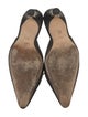Manolo Blahnik Canvas Mules