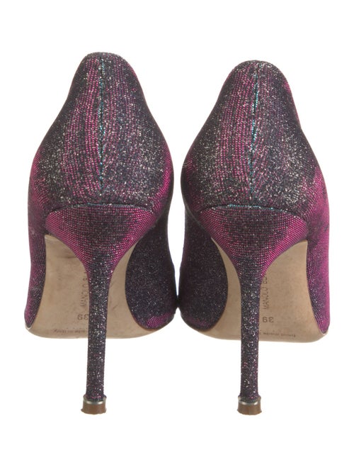 Manolo Blahnik Glitter Glitter Accents Pumps