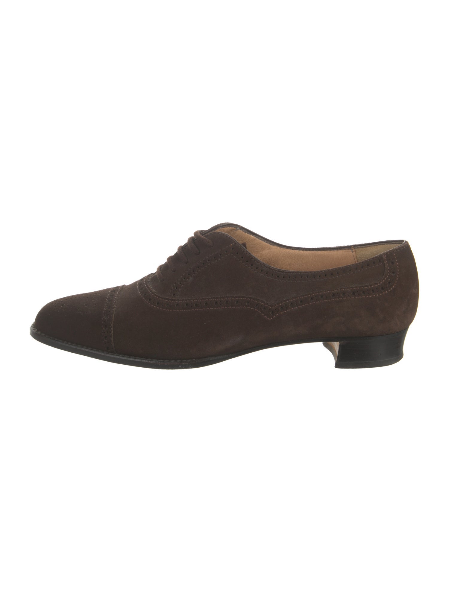Manolo Blahnik Suede Oxfords