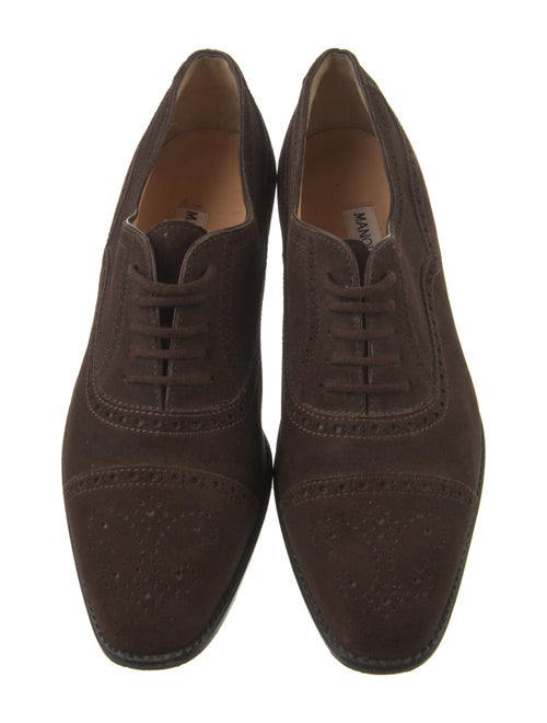 Manolo Blahnik Suede Oxfords