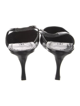 Manolo Blahnik Patent Leather Slingback Pumps