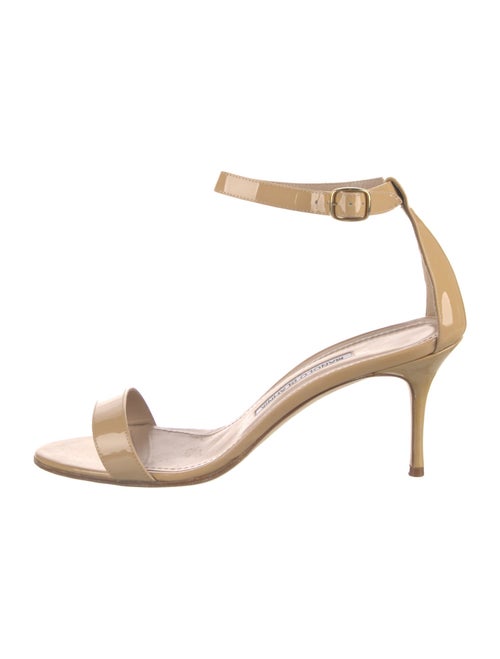 Manolo Blahnik Patent Leather Sandals