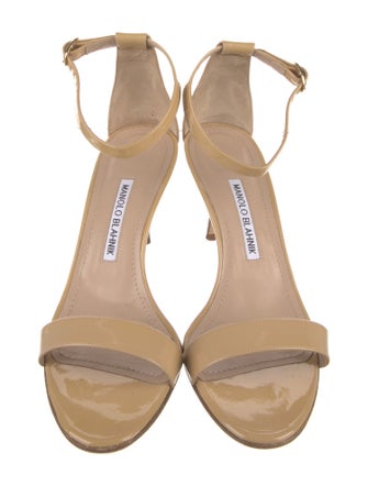 Manolo Blahnik Patent Leather Sandals