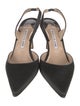 Manolo Blahnik Satin Slingback Pumps