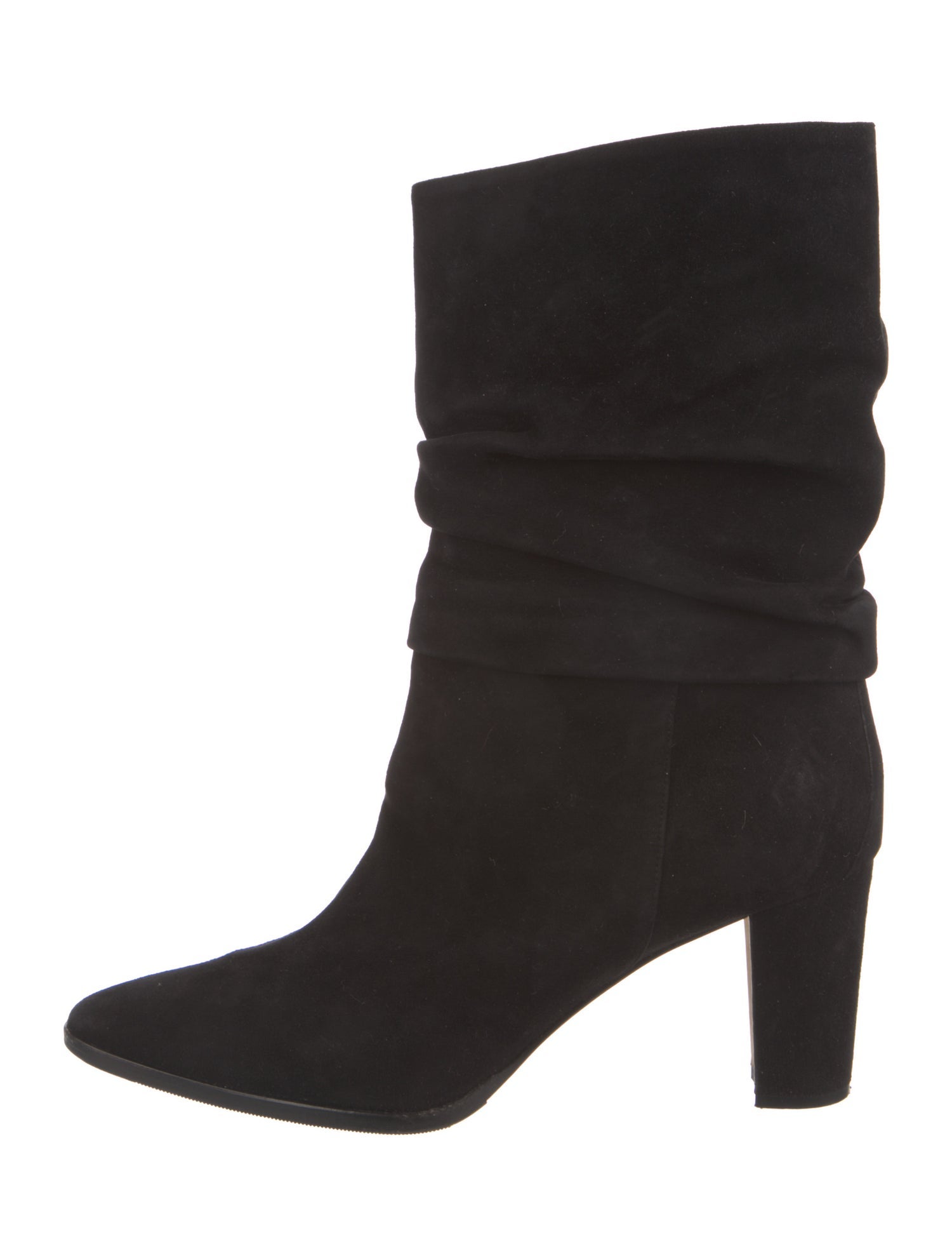 Manolo Blahnik Suede Slouch Boots
