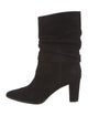 Manolo Blahnik Suede Slouch Boots