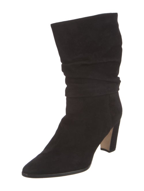 Manolo Blahnik Suede Slouch Boots