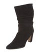 Manolo Blahnik Suede Slouch Boots