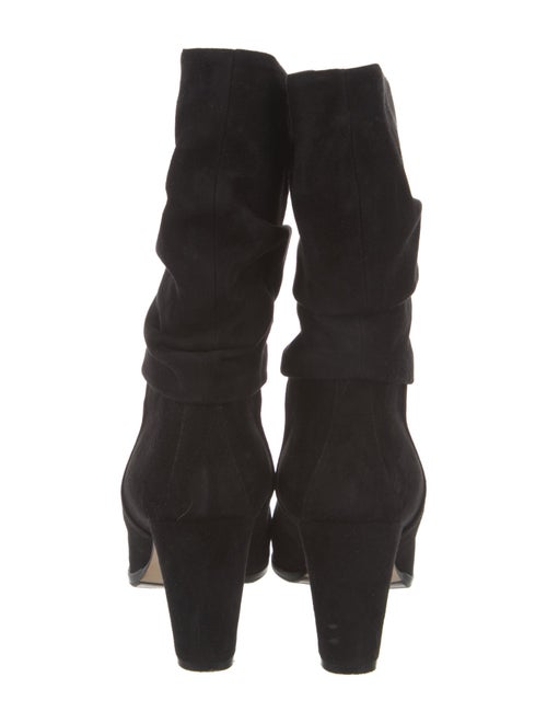 Manolo Blahnik Suede Slouch Boots