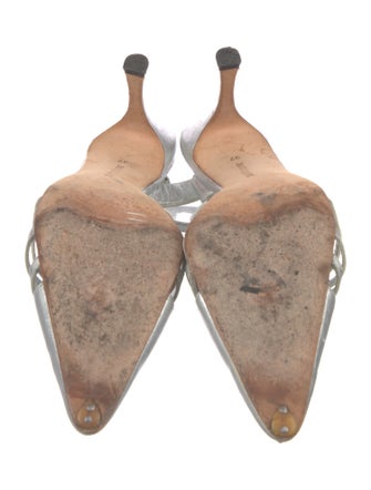 Manolo Blahnik Leather T-Strap Pumps