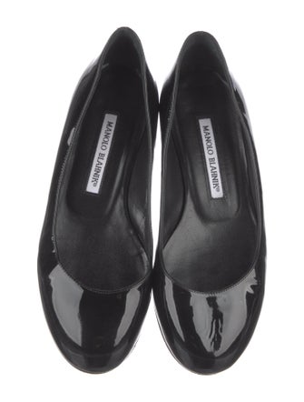 Manolo Blahnik Patent Leather Ballet Flats