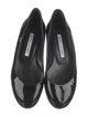 Manolo Blahnik Patent Leather Ballet Flats