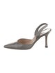 Manolo Blahnik Satin Slingback Pumps