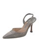 Manolo Blahnik Satin Slingback Pumps