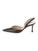 Manolo Blahnik Leather Slingback Pumps