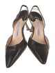 Manolo Blahnik Leather Slingback Pumps
